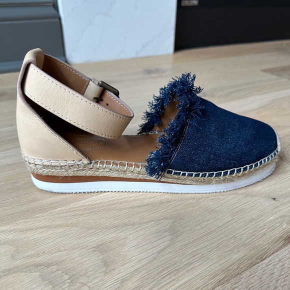 See By Chloe Glyn Flat Espadrille in Denim SZ 39 - Picture 10 of 10